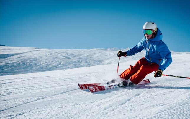 Ski dans les alpes