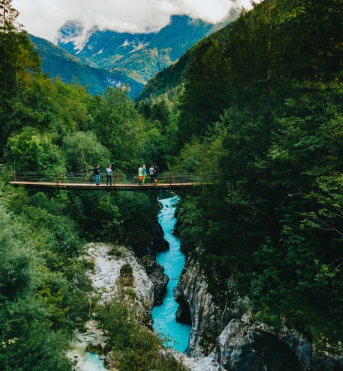 randonnée dans la vallée de la soca