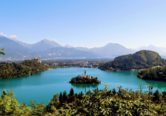 vue du lac de bled