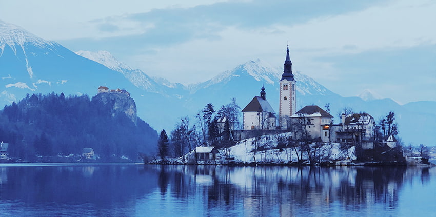bled en hiver sous la neige