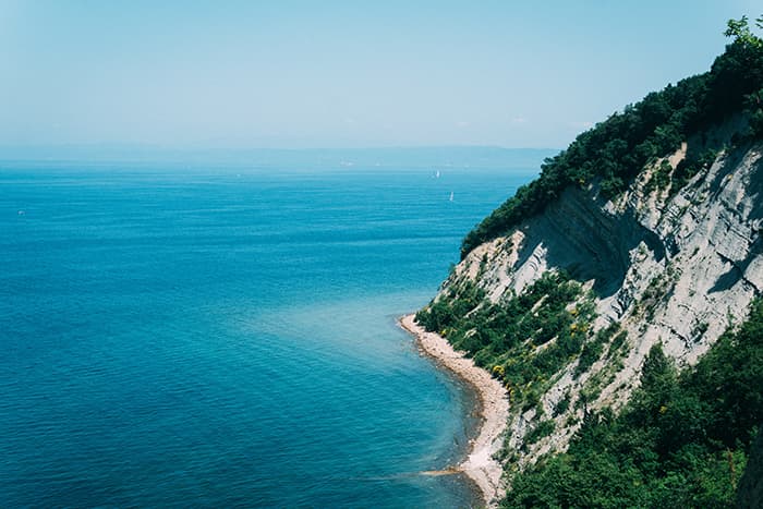 Plage de Moon bay Strunjan
