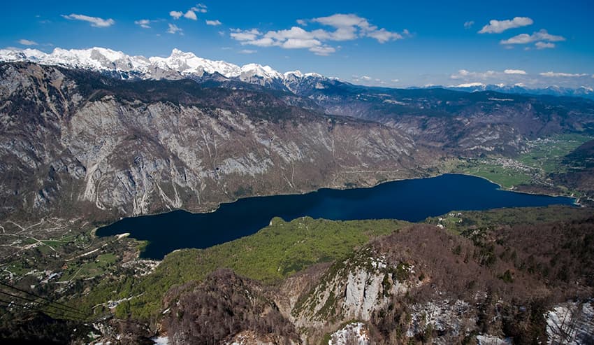 vue du lac de bohinj